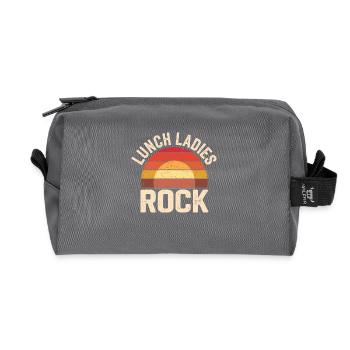 Fiers des Lunch Ladies - Trousse de toilette en tissu recyclé - anthracite - Devant