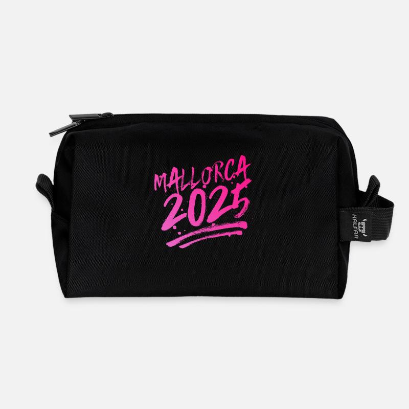 Mallorca 2025 - Recycelte Kulturtasche - Schwarz