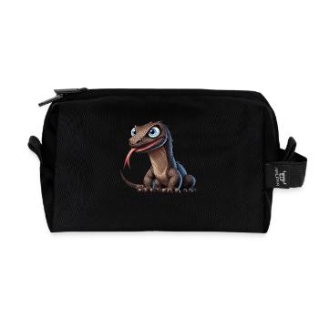 Komodowaran - Recycelte Kulturtasche - Schwarz - Vorne