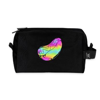 Collation hot-dog - Trousse de toilette en tissu recyclé - noir - Devant