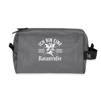 Ich bin eine Katastrophe - Recycelte Kulturtasche - Anthrazit - Vorne