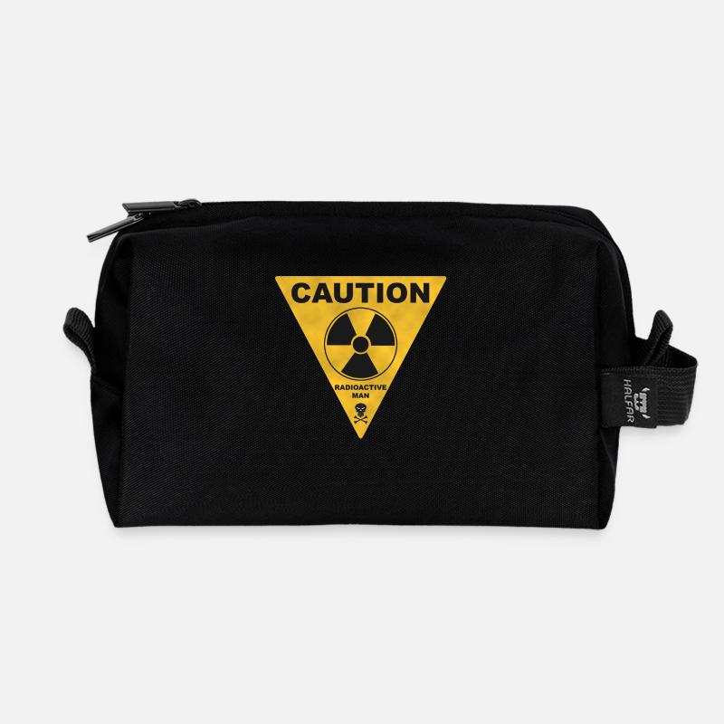 radioactive man - Recycelte Kulturtasche - Schwarz