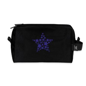 Star of Stars - Recycled Toiletry Zip Bag - black - Front