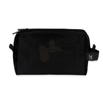 gwada_971 - Trousse de toilette en tissu recyclé - noir - Devant