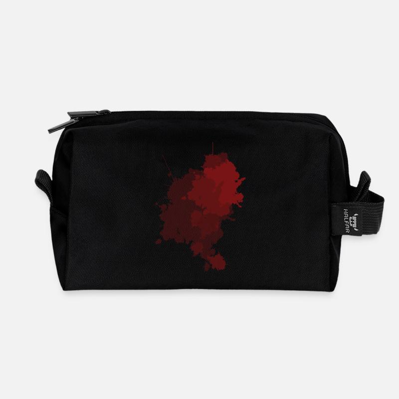 BLOOD - Recycelte Kulturtasche - Schwarz