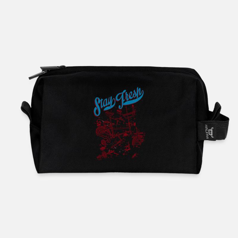 BMX - Recycelte Kulturtasche - Schwarz