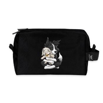 Ich bin ein Schäferhund - schwarz - Recycelte Kulturtasche - Schwarz - Vorne