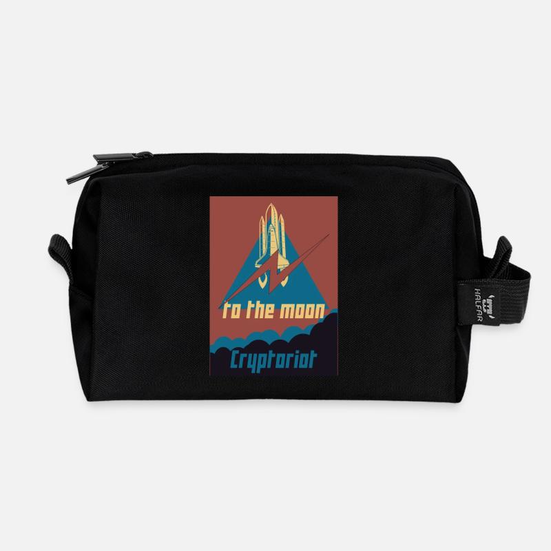 Cryptoriot - Trousse de toilette en tissu recyclé - noir