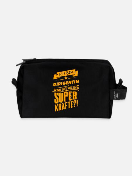 Be a hero - Dirigentin Geschenk - Recycelte Kulturtasche - Schwarz