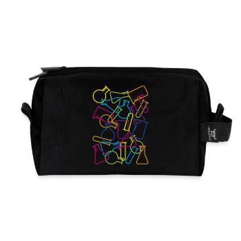 Grande Verrerie de laboratoire - Trousse de toilette en tissu recyclé - noir - Devant