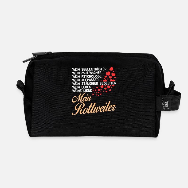 Rottweiler - Mein - Recycelte Kulturtasche - Schwarz