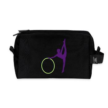 Gymnastik - Recycelte Kulturtasche - Schwarz - Vorne