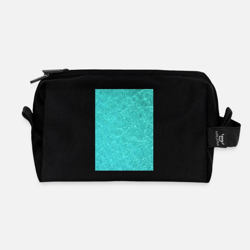 Meer - Recycelte Kulturtasche - Schwarz