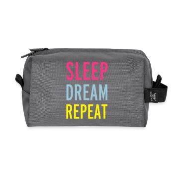 Sleep - Recycled Toiletry Zip Bag - anthracite - Front