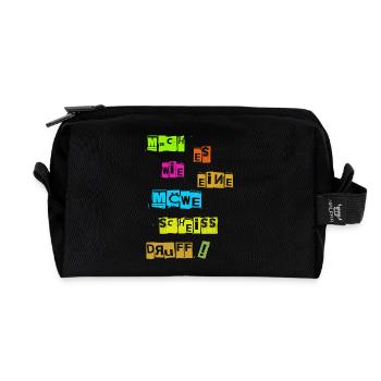 Do it like a seagull fuck it - Recycled Toiletry Zip Bag - black - Front