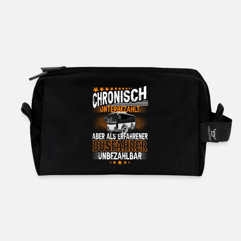 Busfahrer - Recycelte Kulturtasche - Schwarz