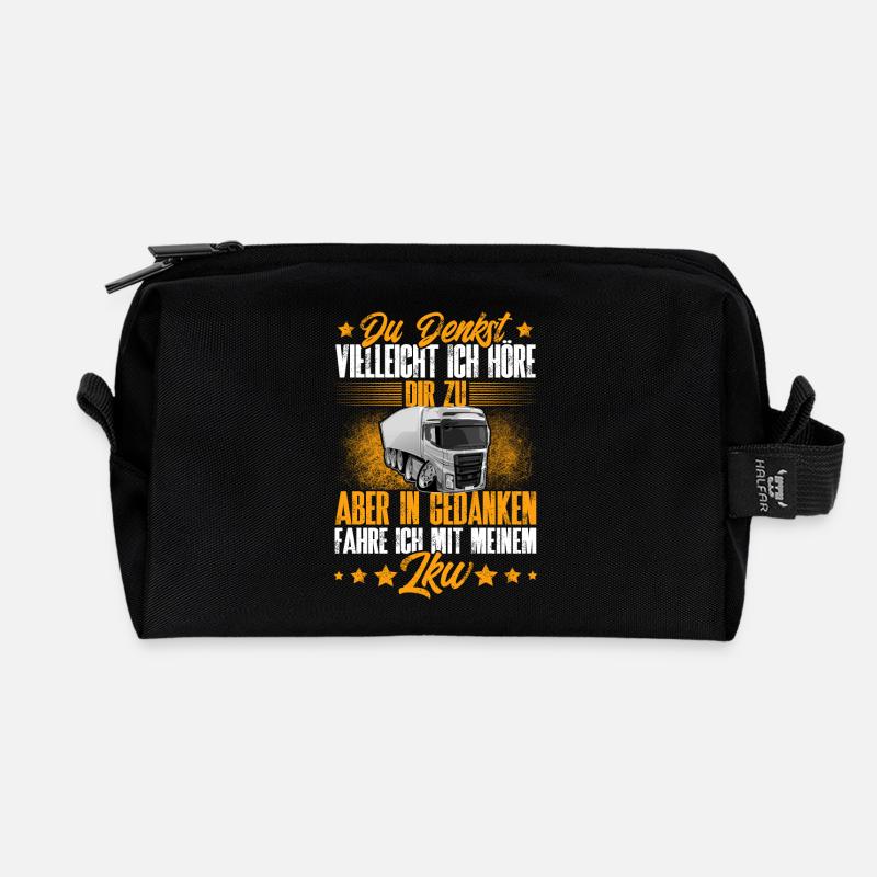 Lkw Fahrer - Recycelte Kulturtasche - Schwarz