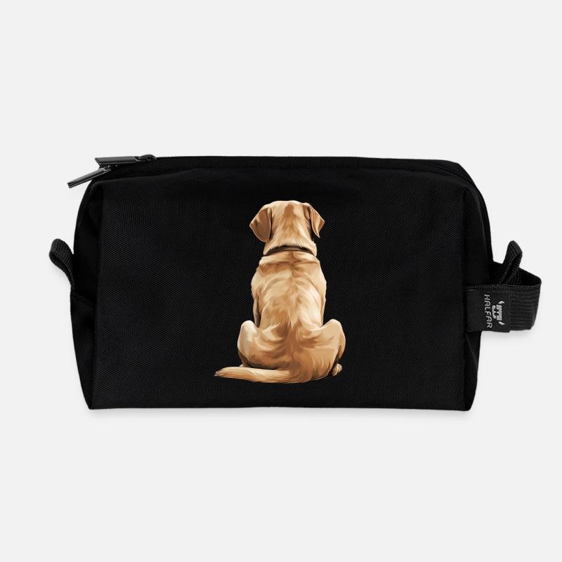 Labrador Retriever - Recycelte Kulturtasche - Schwarz