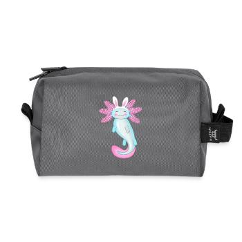 Axolotl de Pâques avec oreilles de lapin - Trousse de toilette en tissu recyclé - anthracite - Devant