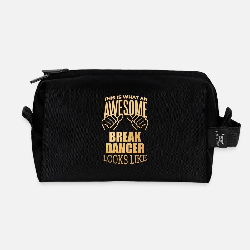 Breakdancer - Recycelte Kulturtasche - Schwarz