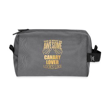canari - Trousse de toilette en tissu recyclé - anthracite - Devant