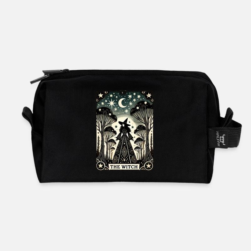 Die Hexe - Recycelte Kulturtasche - Schwarz