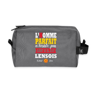 Lens Lensois supporter Football Lens - Trousse de toilette en tissu recyclé - anthracite - Devant