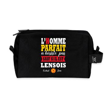 Lens Lensois supporter Football Lens - Trousse de toilette en tissu recyclé - noir - Devant