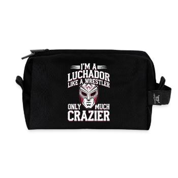 Wrestling Lucha Libre - Maskierte Legende - Recycelte Kulturtasche - Schwarz - Vorne