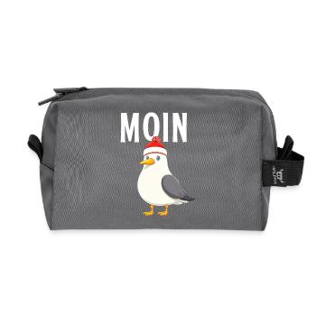 Moin Möwe Dart - Recycelte Kulturtasche - Anthrazit - Vorne