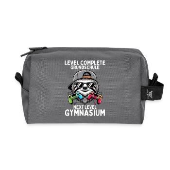 Level Complete Next Level Gymnasium Faultier - Recycelte Kulturtasche - Anthrazit - Vorne