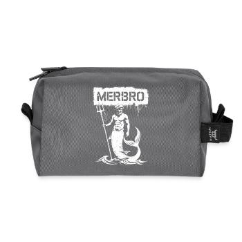 Merbro - Mysterious Hydropower - Recycled Toiletry Zip Bag - anthracite - Front