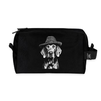 Weimaraner Hut Hunde Hund Jagdhunde - Recycelte Kulturtasche - Schwarz - Vorne
