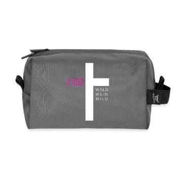 St. John's Cross - Recycled Toiletry Zip Bag - anthracite - Front