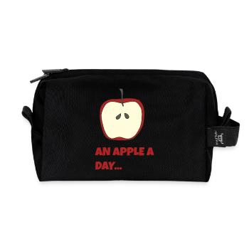 to Apple - Recycled Toiletry Zip Bag - black - Front