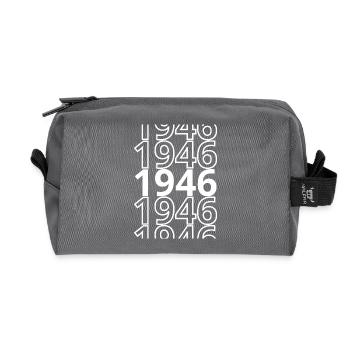 1946 1946 1946 - Recycelte Kulturtasche - Anthrazit - Vorne