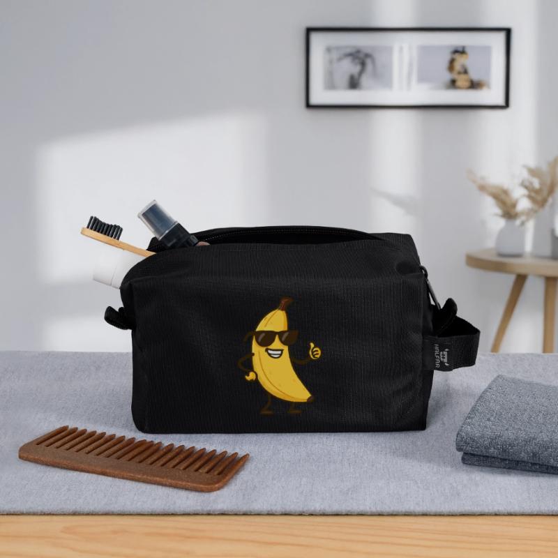 Banane Comic Recycelte Kulturtasche