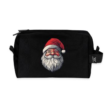 Weihnachtsmann - Recycelte Kulturtasche - Schwarz - Vorne