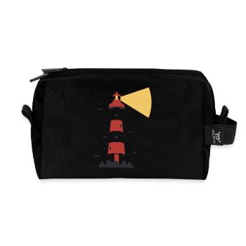 Phare - Holiday Sea Island - Trousse de toilette en tissu recyclé - noir - Devant