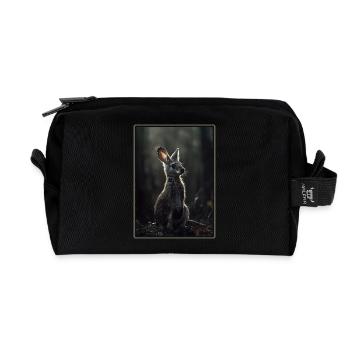 Wallabies Wallaby - Recycled Toiletry Zip Bag - black - Front