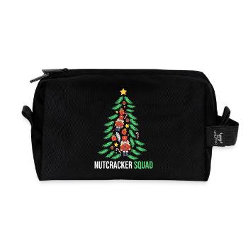 Weihnachten Nussknacker - Recycelte Kulturtasche - Schwarz - Vorne