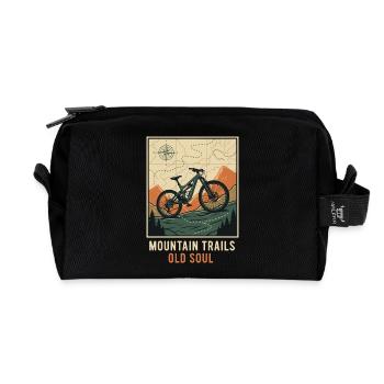 Sentiers de montagne Old Soul - Trousse de toilette en tissu recyclé - noir - Devant