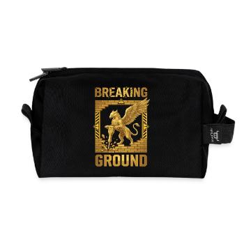 Breaking Ground Greif - Recycelte Kulturtasche - Schwarz - Vorne