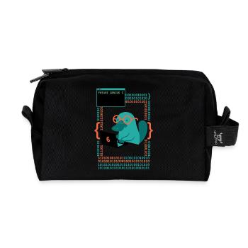 Future Genius 6 Platypus - Recycled Toiletry Zip Bag - black - Front