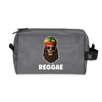 Rastafari Reggae Lion - Recycelte Kulturtasche - Anthrazit - Vorne