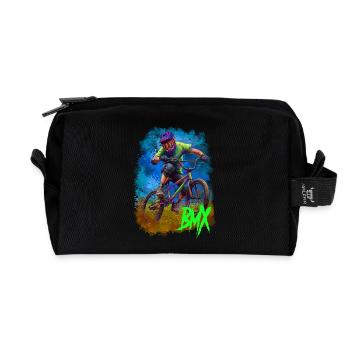 BMX  - Recycelte Kulturtasche - Schwarz - Vorne