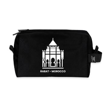 Rabat, Marokko, Hauptstadttour, Touristen, Marokkaner - Recycelte Kulturtasche - Schwarz - Vorne