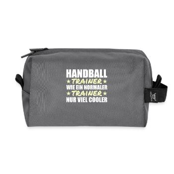 Handballtrainer sind viel cooler - Recycelte Kulturtasche - Anthrazit - Vorne