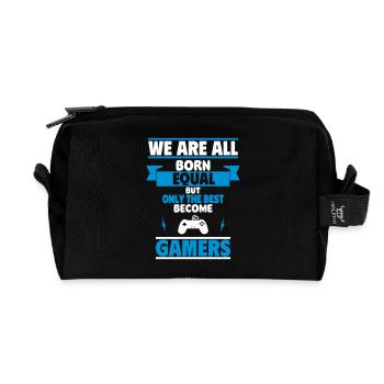 Seuls les meilleurs deviennent des gamers - Trousse de toilette en tissu recyclé - noir - Devant