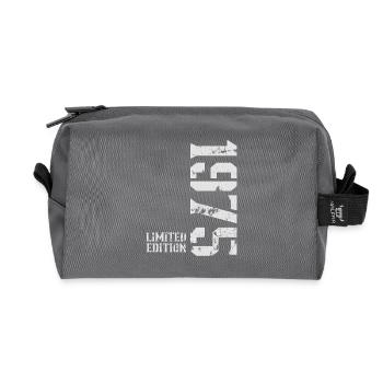 1975 Vintage Limited Edition - Recycled Toiletry Zip Bag - anthracite - Front